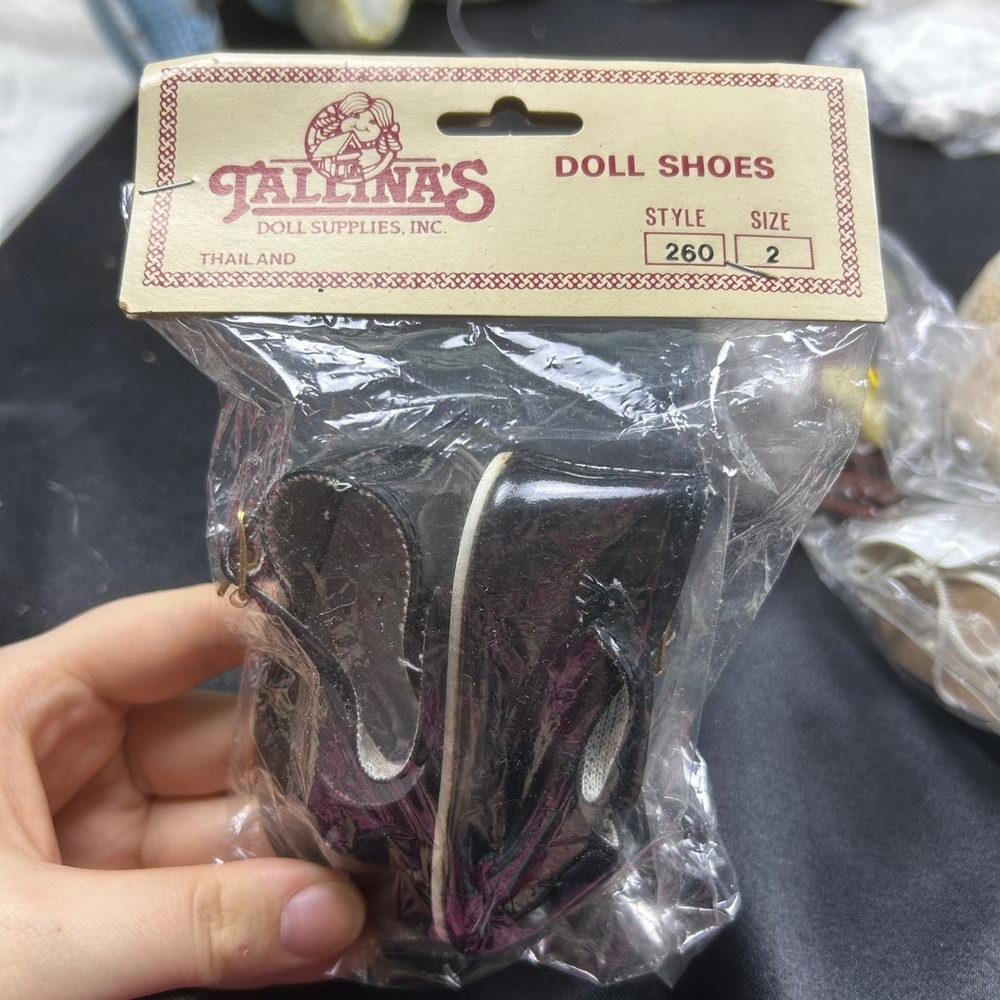 Tallina's Darice Syndee's Crafts Doll Shoes Lot Vintage Ice Skates Mary Janes